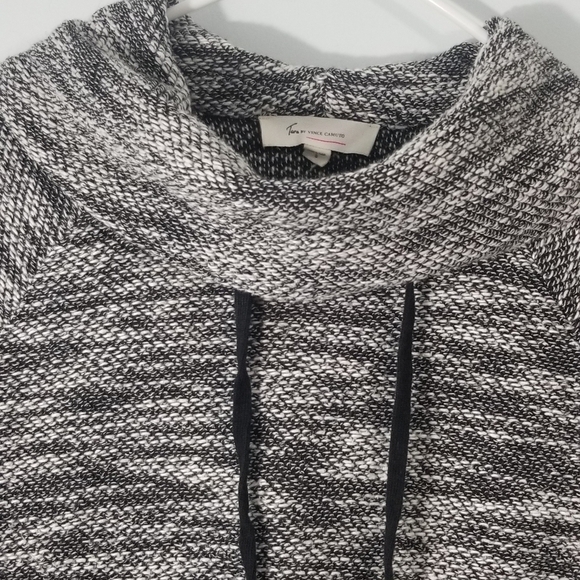 Two by Vince Camuto Drawstring Cowl Neck Flowy Sweater Shirt. Side Slits. Size S - Picture 2 of 8